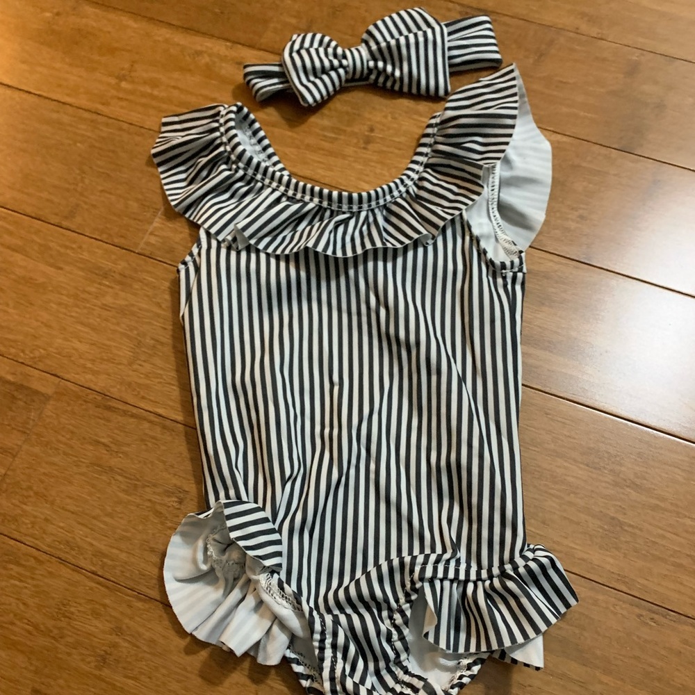 Cute striped bathing suit